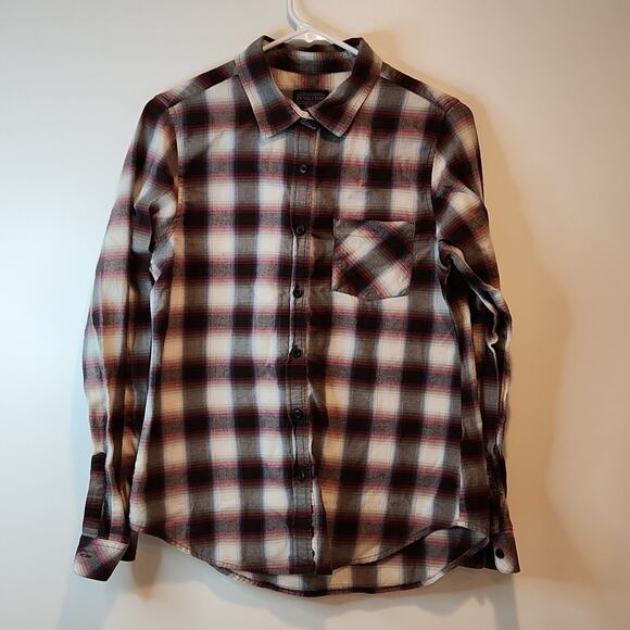 Pendleton Flannel Shirt Women's Size Medium Gray/Black/White EUC VERY NICE!! - Picture 1 of 11